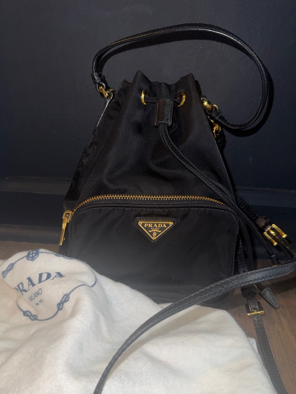 Prada Duet Re-Nylon bucket bag